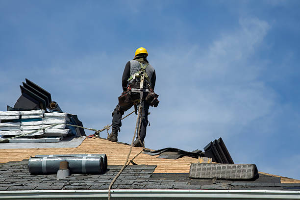 Professional Gutter Installation technician working in West Elkton, OH